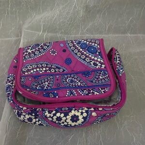 Vera Bradley Purple and Blue Paisley Cosmetic Bag